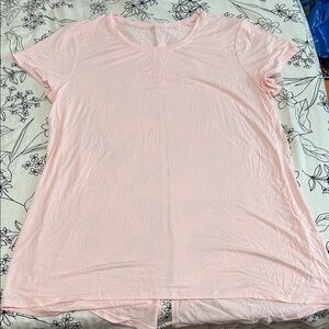 Lululemon Athletica Soft Pink Short Sleeve Tee